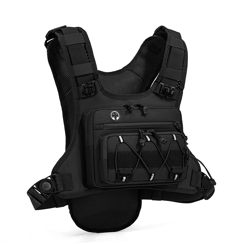 Canvas Backpack Casual - Taktische Tasche, Brustgurt-Weste, Rucksack für Camping