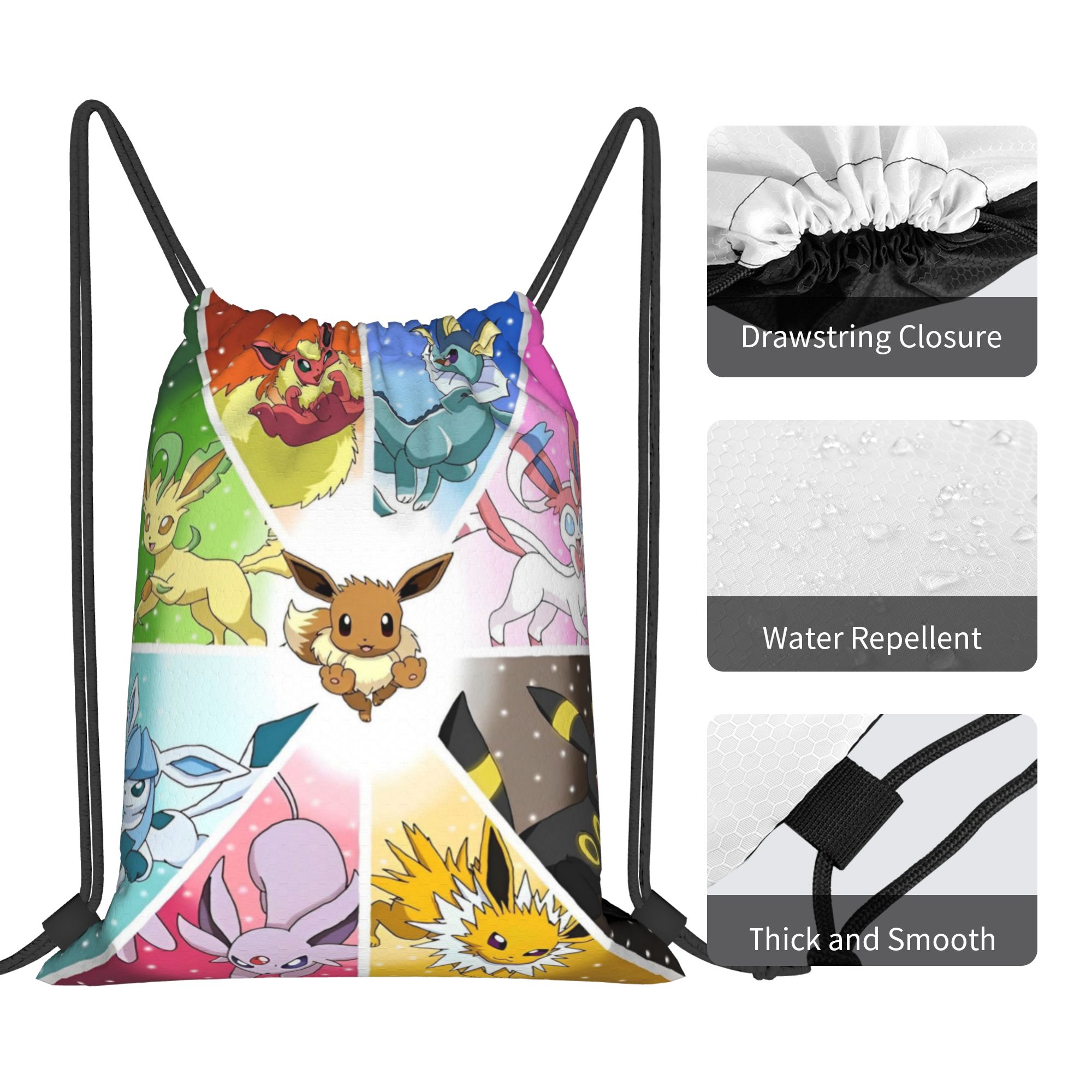 90er Jahre Anime Poke-Mon Kord – Drawstring Gym Bag Bewertung und Preis